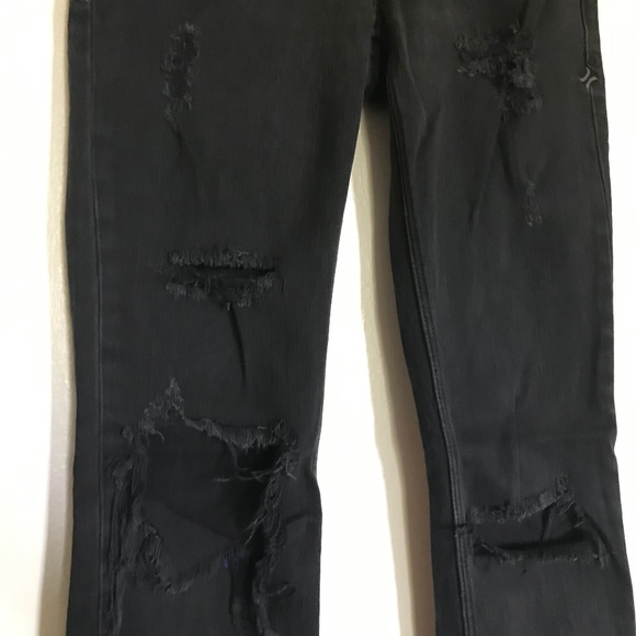 Black Distressed Jeans - Picture 2 of 5